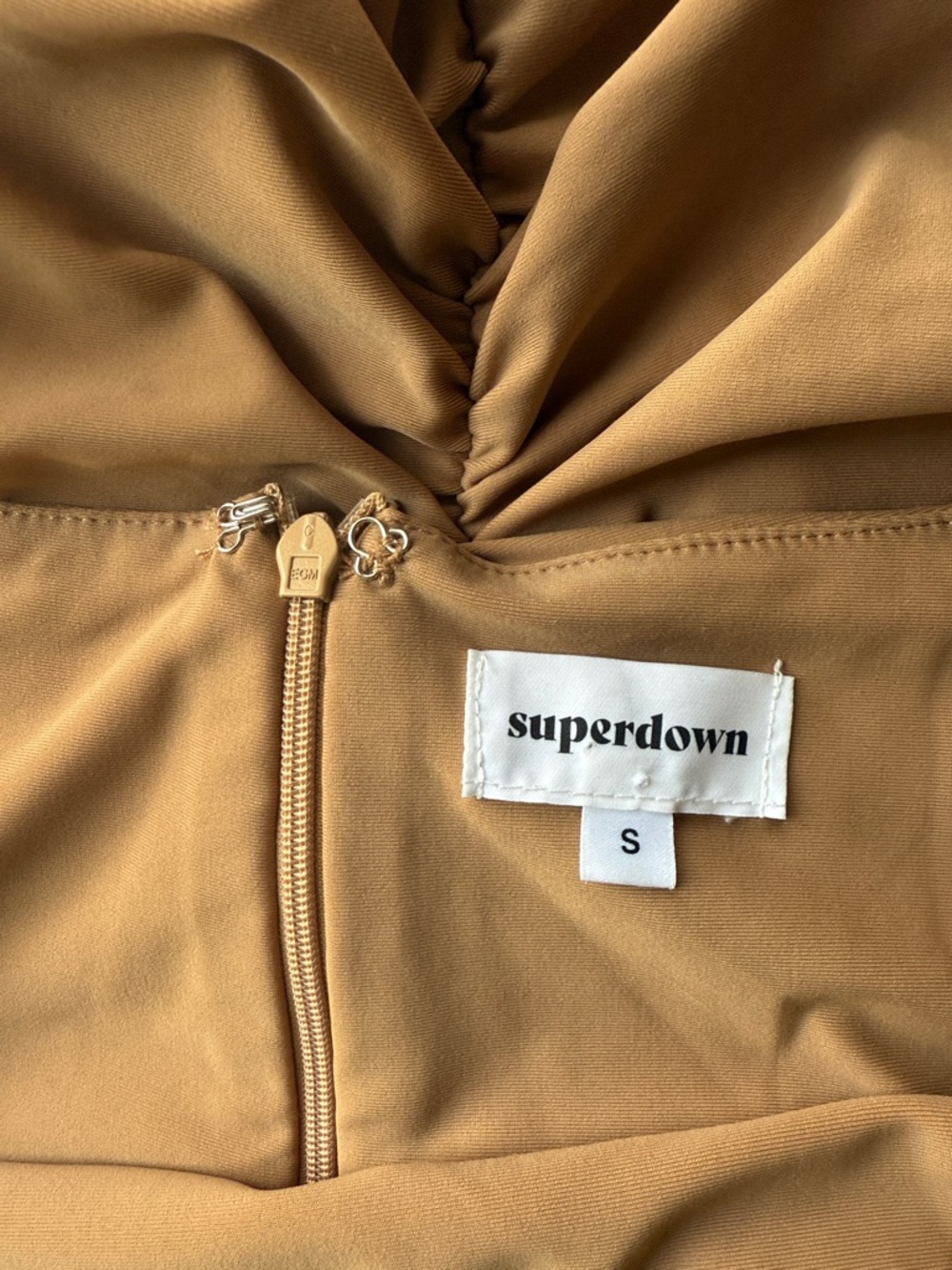 Superdown | Yovanna Midi Dress | Small | Taupe - Picture 5 of 7